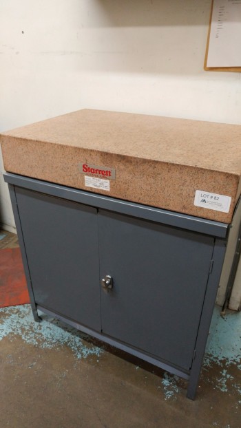Granite Surface plate with cabinet. 3\' x 2\'