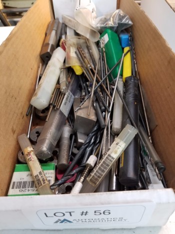 Large assortment of Taps, endmills, and drills