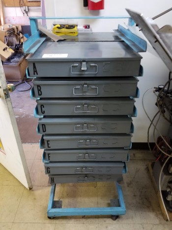Rolling 16 Drawer Organizer