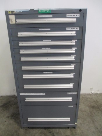 STANLEY VIDMAR 10 DRAWER TOOL BOX/STORAGE