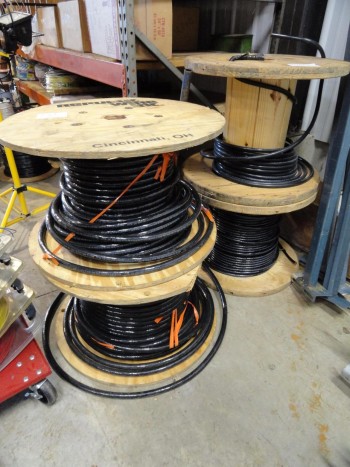 4 partial spools of 600w Electric Cable