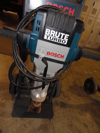Bosch Brute Jack Hammer -Electric w/Attachments & Dolly (like new)