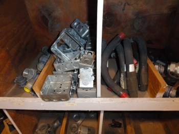 Shelving w/ contents: 3\