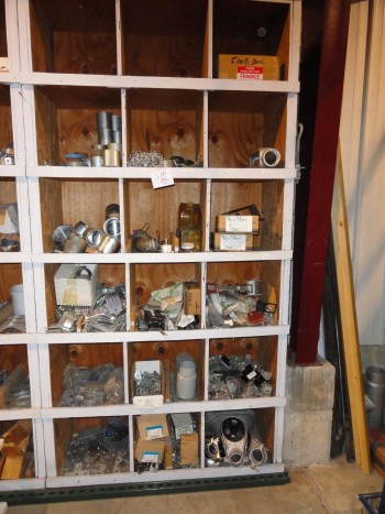 Shelving w/contents: 3\