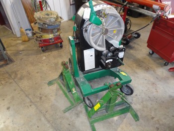 Green Lee 854 Bender (needs wiring work) & job box with attachments