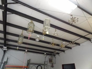 10 Miscellaneous Chandeliers (hanging-Purchaser to Remove)