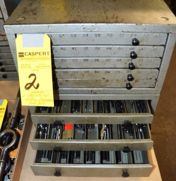 Cabinets with Letter and Number Drill bits