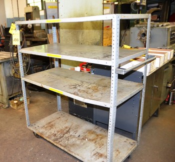 Metal 4 Tier Storage Stock Cart