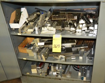 Metal Cabinet with Vise Jaws/Parallels/Etc