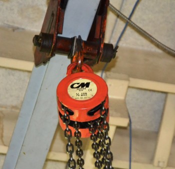 CM 1/2 Ton Chain Hoist with Trolley