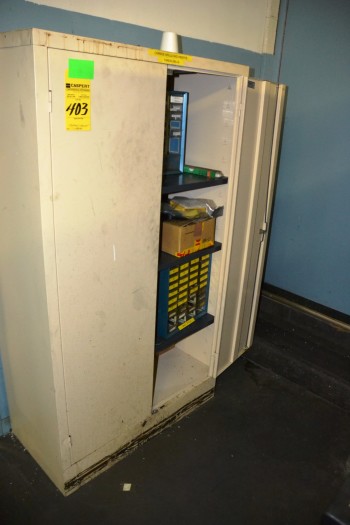 Storage Cabinet with Contents