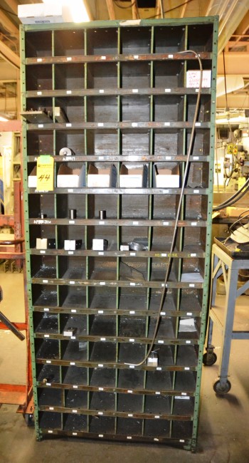 LOT - Metal Compart Shelving with Contents