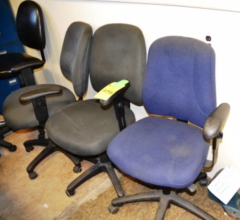 Assorted Grey and Blue Swivel Chairs