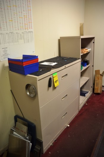 Lateral File and Book Shelf