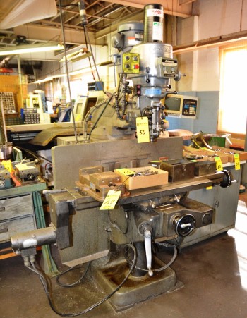 BRT Milling Machine w Power Feed & Trak Bx Read Out BR267242E