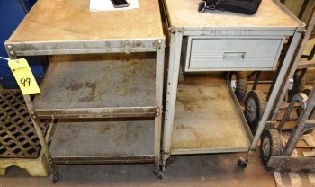 Assorted Metal Shop Carts