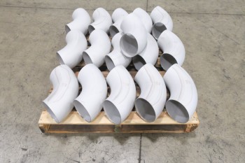 1 PALLET OF 6IN SCH 5S, 316SS, ELBOW PICOR FOOD GRADE PIPE FITTINGS
