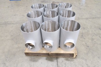 1 PALLET OF 12x6 IN T, SCH 5S, 316SS, ELBOW PICOR FOOD GRADE PIPE FITTINGS