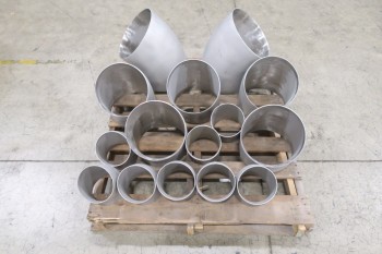 1 PALLET OF ASSORTED PICOR FOOD GRADE PIPE FITTINGS, SCH 5S, 316SS
