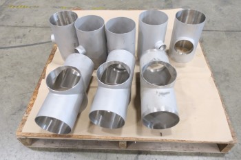 1 PALLET OF ASSORTED T PICOR FOOD GRADE PIPE FITTINGS, SCH 5S, 316SS