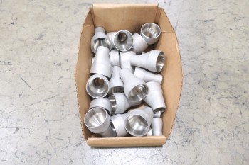 1 PALLET OF ASSORTED PICOR FOOD GRADE PIPE REDUCING FITTINGS, SCH 5S, 316SS