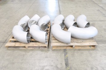 2 PALLETS(10) OF 10IN ELBOW PICOR FOOD GRADE PIPE FITTINGS, SCH 5S, 304SS