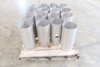 1 PALLET OF 8X2IN PICOR FOOD GRADE PIPE FITTINGS, SCH 5S, 304SS