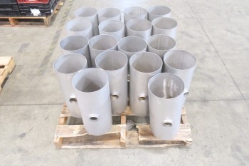 1 PALLET OF 8X2IN PICOR FOOD GRADE PIPE FITTINGS, SCH 5S, 304SS