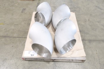1 PALLET OF 12IN ELBOW PICOR FOOD GRADE PIPE FITTINGS, SCH 5S, 304SS