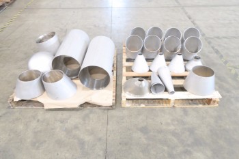2 PALLETS OF ASSORTED PICOR FOOD GRADE PIPE FITTINGS, SCH 5S, 304SS