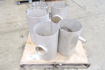 1 PALLET OF ASSORTED PICOR FOOD GRADE PIPE FITTINGS AND CAPS, SCH 5S, 6-MOLY