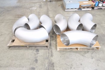 2 PALLETS OF 12IN ELBOW PICOR FOOD GRADE PIPE FITTINGS, SCH 5S, 6-MOLY