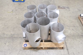 1 PALLET OF 10IN PICOR FOOD GRADE PIPE FITTINGS, SCH 5S, 6-MOLY