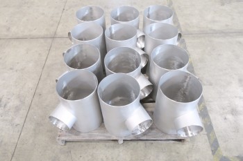 1 PALLET OF 10X6IN PICOR FOOD GRADE PIPE FITTINGS, SCH 5S, 6-MOLY