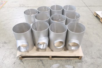 1 PALLET OF ASSORTED 10IN PICOR FOOD GRADE PIPE FITTINGS, SCH 5S, 6-MOLY
