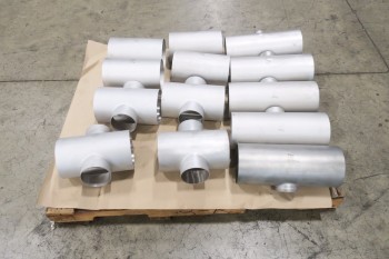 1 PALLETS OF ASSORTED 6IN PICOR FOOD GRADE PIPE FITTINGS, SCH 5S, 6-MOLY