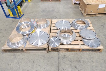 2 PALLETS OF ASSORTED PICOR FOOD GRADE PIPE FLANGE FITTINGS, SCH 5S, 6-MOLY