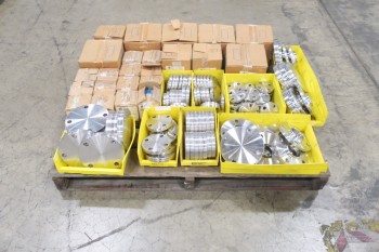1 PALLET OF ASSORTED TUBE-LINE & PICOR FOOD GRADE PIPE FLANGE FITTINGS, SCH 5S, 6-MOLLY