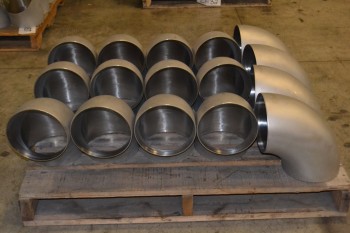 1 PALLET OF 8IN ELBOW PICOR FOOD GRADE PIPE FITTINGS, SCH 5S, 316SS
