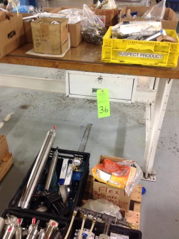 Metal Work bench w/ Contents 72\