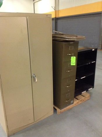 (2) Drawer Metal Cabinet, Vertical File Cabinet