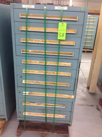 Stanley Vidmar 10 Drawer Tool Cabinet