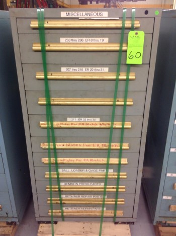 Stanley Vidmar 10 Drawer Tool Cabinet