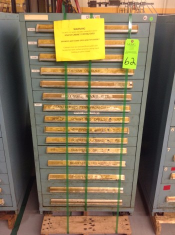 Stanley Vidmar 15 Drawer Tool Cabinet