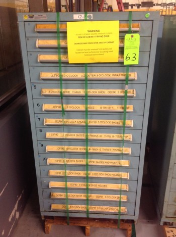Stanley Vidmar 14 Drawer Tool Cabinet