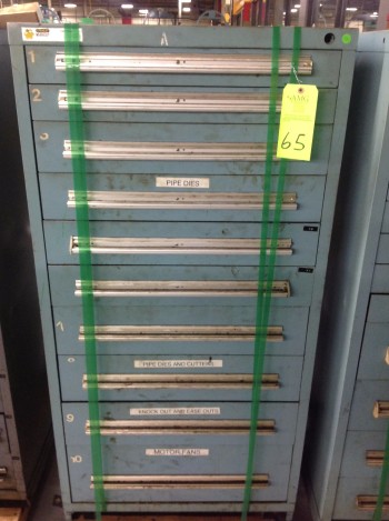 Stanley Vidmar 10 Drawer Tool Cabinet