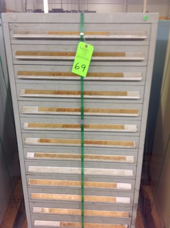 Stanley Vidmar 13 Drawer Tool Cabinet