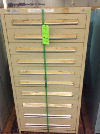 Stanley Vidmar 10 Drawer Tool Cabinet
