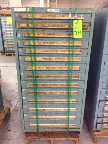 Stanley Vidmar 14 Drawer Tool Cabinet