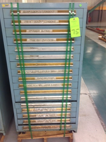 Stanley Vidmar 17 Drawer Tool Cabinet